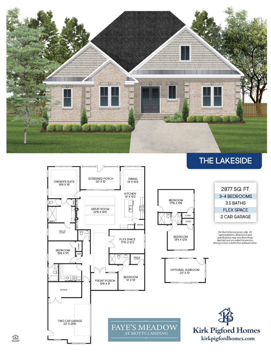 The Lakeside Cut Sheet